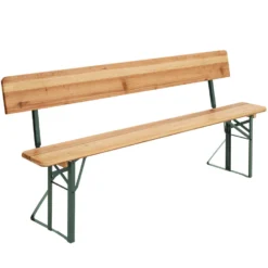 Tectake - Biertafel - Met Rugleuning -Zon Bloei Verkoopwinkel 1000078061 0103