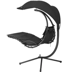 Tectake - Hangstoel Ligbed Maja - Zwart -Zon Bloei Verkoopwinkel 1000086431 0102