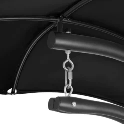 Tectake - Hangstoel Ligbed Maja - Zwart -Zon Bloei Verkoopwinkel 1000086431 0103