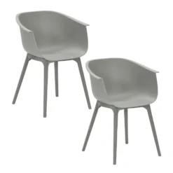 Garden Impressions Lexy Tuinstoel Licht Grijs - 2 Stuks