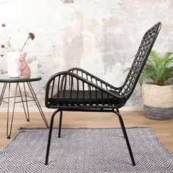DS4U® Modo Rieten Lounge - Wicker - Zwart -Zon Bloei Verkoopwinkel 1000088186 0102