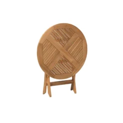Exotan Inklaptafel Tuin Folding - Teak - Naturel - 75x80x80 -Zon Bloei Verkoopwinkel 1000088981 0102