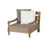Exotan Loungestoel Tuin Kawang - Teak - Taupe - 98x103x80