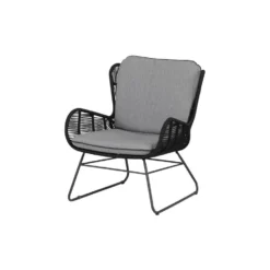 Exotan Loungestoel Outdoor Grace - Touw - Antraciet - Set Van 2