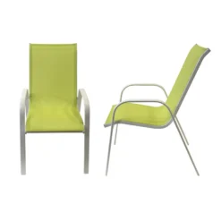 Happy Garden Buitenstoelen MARBELLA - Groen - Aluminium -Zon Bloei Verkoopwinkel 1000092407 0103