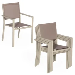 Happy Garden Buitenstoelen - Bruin - Aluminium -Zon Bloei Verkoopwinkel 1000092411 0103