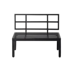 WOOOD Loungebankje Buiten George - Aluminium - Zwart - 73x90x83 -Zon Bloei Verkoopwinkel 1000093832 0102