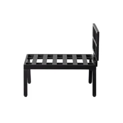 WOOOD Loungebankje Buiten George - Aluminium - Zwart - 73x90x83 -Zon Bloei Verkoopwinkel 1000093832 0103