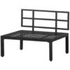 WOOOD Loungebankje Buiten George - Aluminium - Zwart - 73x90x83