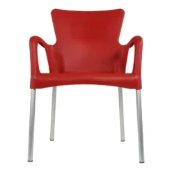 Bella Terrasstoel - Kunststof - Rood -Zon Bloei Verkoopwinkel 1000093883 0102