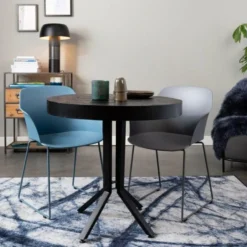 Puur Malmö Ronde Bistro - Hout - Zwart -Zon Bloei Verkoopwinkel 1000093886 0103