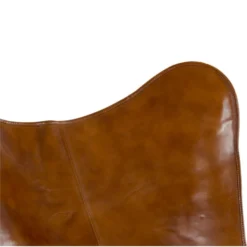 Buffalo Vlinderstoel Cognac - Leder - Bruin -Zon Bloei Verkoopwinkel 1000094338 0103