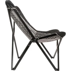 Aztec Vlinderstoel Zwart/wit - Stof - Zwart -Zon Bloei Verkoopwinkel 1000094343 0103