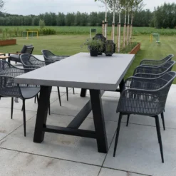 Toro Tuintafel 250x100x77cm - Beton - Grijs -Zon Bloei Verkoopwinkel 1000094770 0101
