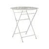 Beliani Tuintafel STIFFE - Wit Ijzer