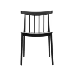 Giga Meubel Tuinstoelen Stapelbaar - Zwart - Kunststof - Set Van 2