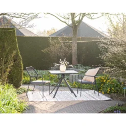 Garden Impressions Ross Tuinstoel - Zwart -Zon Bloei Verkoopwinkel 1000096410 0102
