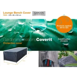 Garden Impressions Loungebank Hoes 248x88xH65 Cm