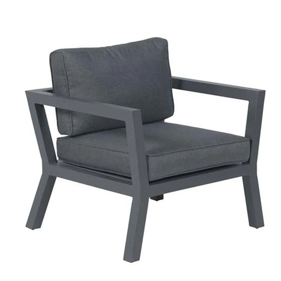 Garden Impressions San Luis Lounge Tuinstoel - Zwart 1 Garden Impressions San Luis Lounge Tuinstoel - Zwart