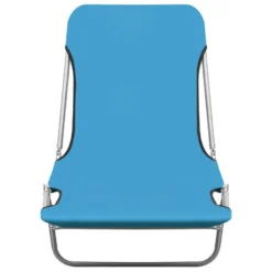 VidaXL Ligbedden Inklapbaar 2 St Staal En Stof Blauw -Zon Bloei Verkoopwinkel 166ec5f7e0fb44d88135bb96a801c7ca