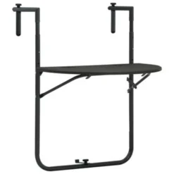 VidaXL Balkontafel Hangend 60x64x83,5 Cm Rattan-look Kunststof Bruin