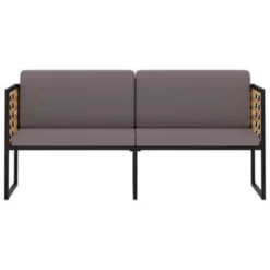 VidaXL Tuinbank Met Kussens 136 Cm Massief Acaciahout Donkergrijs -Zon Bloei Verkoopwinkel 18f88830431441e695ca3ecf0c2f62ac