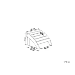 Beliani Voetenbankje ADIRONDACK - Wit Kunsthout -Zon Bloei Verkoopwinkel 1cb65d89849d4e14a3c2ea8858ffd361