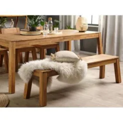 Beliani Eettafel LIVORNO - Lichte Houtkleur Acaciahout -Zon Bloei Verkoopwinkel 21b58dac28b04cfba4726ca98ca94981