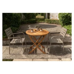 Exotan Tuinstoel Met Armleuning - Aluminium - Taupe - 85x56x53 -Zon Bloei Verkoopwinkel 27138938f0344d128b85ac9a518f5f49