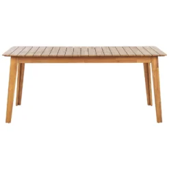 Beliani Eettafel FORNELLI - Lichte Houtkleur Acaciahout -Zon Bloei Verkoopwinkel 2a5651193de84422b3030e3f9e6c0ae6
