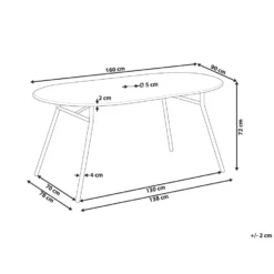 Beliani Tuintafel CALVI - Blauw Staal -Zon Bloei Verkoopwinkel 2f540322f43d4635a548dfecbf9c509b
