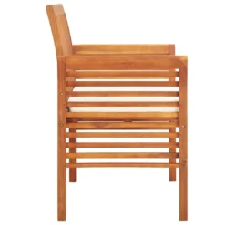 VidaXL Massief Acaciahouten Tuinbank Met Kussen 2-Zits Tuinset Buitenbank Bank -Zon Bloei Verkoopwinkel 3270ff527bd34e81a8aa7a9377337ced