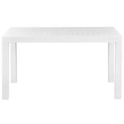 Beliani Tuintafel FOSSANO - Wit Synthetisch Materiaal -Zon Bloei Verkoopwinkel 33a9d50fec0c49be94aeb2d20eeab1c1