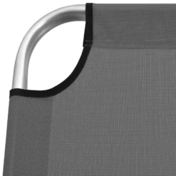VidaXL Ligbed Extra Hoog Inklapbaar Senior Aluminium Grijs -Zon Bloei Verkoopwinkel 368308eaffe2480b9314d83b3853ffff
