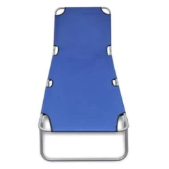 VidaXL Ligbed Inklapbaar Gepoedercoat Staal Blauw -Zon Bloei Verkoopwinkel 3915f765cf2149119c4d2133d62900cb