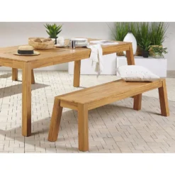 Beliani Tuinbank LIVORNO - Lichte Houtkleur Acaciahout -Zon Bloei Verkoopwinkel 4555344307ae428996bda08c685031e3