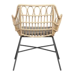 Le Sud Loungestoel Grimaud - Zwart/naturel - 82x70x67 Cm -Zon Bloei Verkoopwinkel 50105173 0900