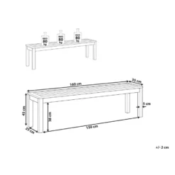 Beliani Tuinbank TUSCANIA - Donkere Houtkleur Eucalyptushout -Zon Bloei Verkoopwinkel 51814f6ded834b38b772ea3aa8bcce3b