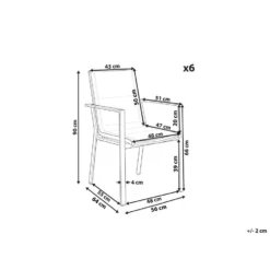 Beliani Tuinstoel BUSSETO - Zwart Aluminium -Zon Bloei Verkoopwinkel 551baac97a19409c96aa269ccaa9f0c5