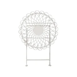 Beliani Tuintafel STIFFE - Wit Ijzer -Zon Bloei Verkoopwinkel 592c1fc4c909420c8924701ea8d2d3b3