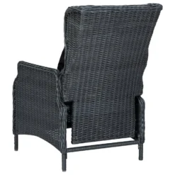 VidaXL Tuinstoel Verstelbaar Met Kussens Poly Rattan Donkergrijs -Zon Bloei Verkoopwinkel 65b64613ef88464e8ef563065688f1eb
