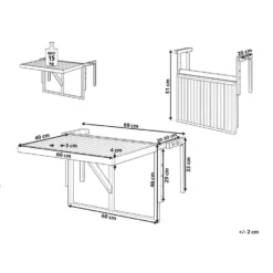 Beliani Inklapbare Tafel UDINE - Lichte Houtkleur Acaciahout 6 Beliani Inklapbare Tafel UDINE - Lichte Houtkleur Acaciahout -Zon Bloei Verkoopwinkel 7b81b128c82f4048baef3070ed5624e6