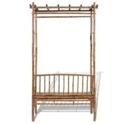 VidaXL Tuinbank Met Pergola 130 Cm Bamboe -Zon Bloei Verkoopwinkel 7d34d94915f64a30a01871737d992042