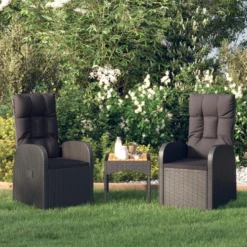 VidaXL Tuinstoelen 2 St Verstelbaar Met Kussens Poly Rattan Zwart Overig -Zon Bloei Verkoopwinkel 8051bd3789e6488380c5f21f2bfa5c10