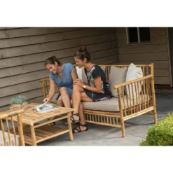 Exotan Bank Bamboo - Bruin (incl. Kussens) 6 Exotan Bank Bamboo - Bruin (incl. Kussens) -Zon Bloei Verkoopwinkel 81012377 0102