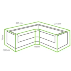 Outdoor Covers Premium Loungesethoes Trapezium - Grijs -Zon Bloei Verkoopwinkel 81029500 0500