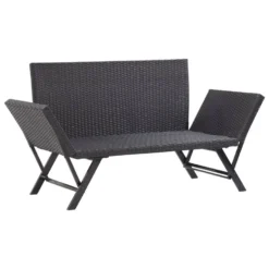 VidaXL Tuinbank Met Kussens 176 Cm Poly Rattan Zwart Overig 6 VidaXL Tuinbank Met Kussens 176 Cm Poly Rattan Zwart Overig -Zon Bloei Verkoopwinkel 83430126278b4e5cbb5ee30c50cfe5cf