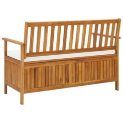 VidaXL Tuinopslagbank 120x63x84 Cm Massief Acaciahout -Zon Bloei Verkoopwinkel 86482c695b6e4dea8a947bf24ce4f8ab