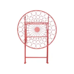 Beliani Tuintafel SCARIO - Rood Ijzer -Zon Bloei Verkoopwinkel 90444d39adaa4f679a32f60ec7ed53dd