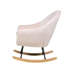 Beliani Schommelstoel OXIE - Roze Fluweel -Zon Bloei Verkoopwinkel 9550f70620fe4b2182e7fbb50303b596